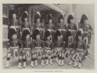 En gruppe Gordon Highlanders, Dargai Boys af English Photographer