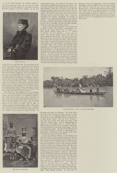 En kvindelig rejsende i Vestafrika af English Photographer