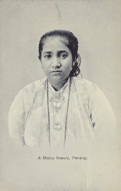 En malaysisk skønhed, Penang (s/h-foto) af English Photographer