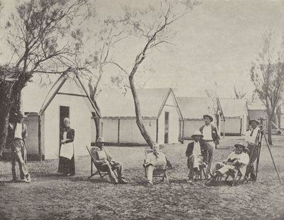 En minelejr i Hannans, West Australia af English Photographer