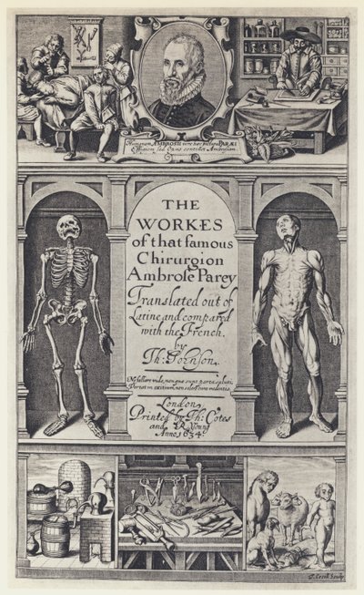 A Pare, The Workes, T Cotes og R Young 1634 (s/h-billede) af English Photographer