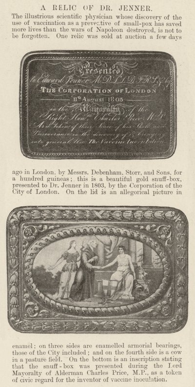 Et levn af Dr. Jenner af English Photographer