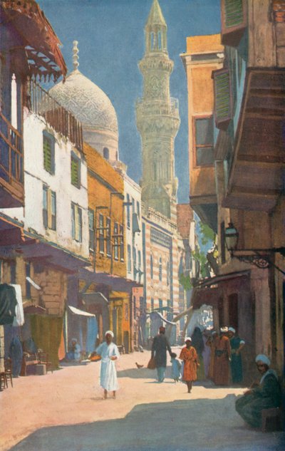 En gade i Cairo, Egypten (farvefoto) af English Photographer