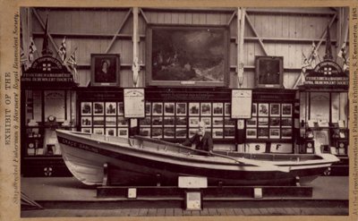 En model af Grace Darling Boat af English Photographer