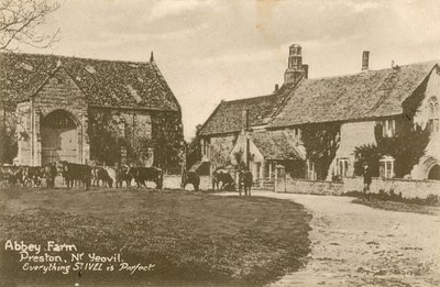 Abbey Farm i Preston nær Yeovil. Postkort sendt i 1913. af English Photographer