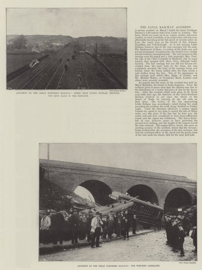 Ulykke på Great Northern Railway af English Photographer