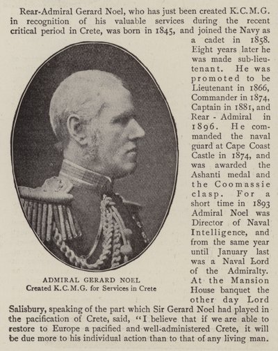 Admiral Gerard Noel af English Photographer