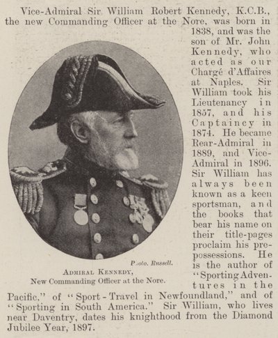 Admiral Kennedy, ny befalingsmand ved Nore af English Photographer