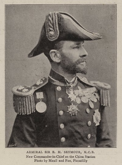 Admiral Sir E H Seymour, KCB af English Photographer