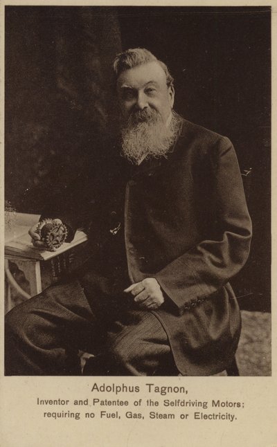 Adolphus Tagnon, opfinder af selvkørende motorer af English Photographer
