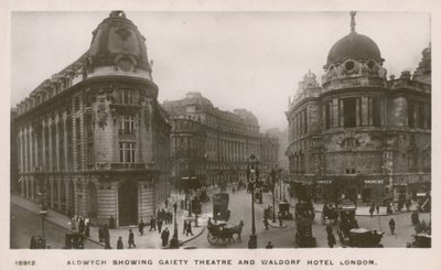 Aldwych viser Gaiety-teatret og Waldorf Hotel af English Photographer