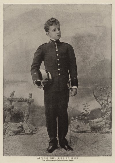 Alfonso XIII, konge af Spanien af English Photographer