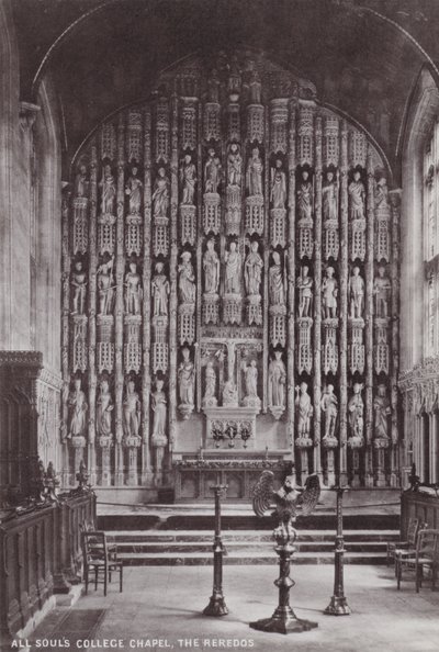 All Souls College Chapel, The Reredos af English Photographer