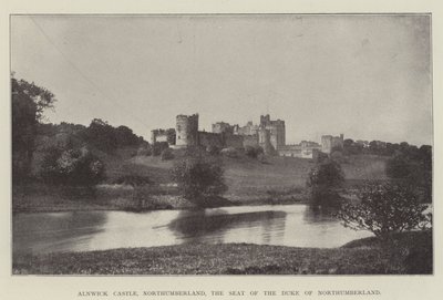 Alnwick Castle, Northumberland, sæde for hertugen af Northumberland af English Photographer