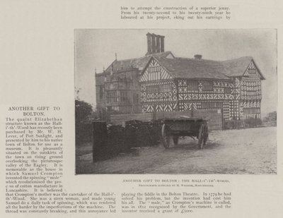 Endnu en gave til Bolton, Hall-i-th-Wood af English Photographer
