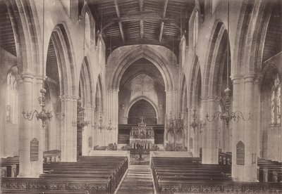 Arundel: Parish Church Interiør (s/h foto) af English Photographer