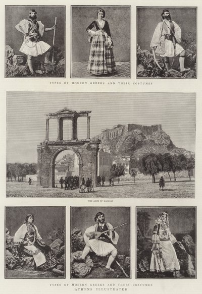 Athen Illustreret af English Photographer