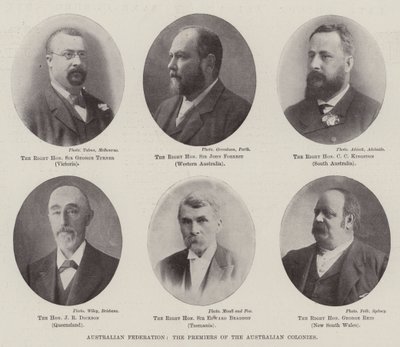 Australian Federation, Premiers of the Australian Colonies af English Photographer