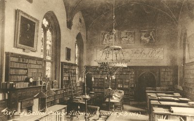 Balliol College Library, Oxford af English Photographer
