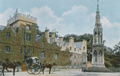 Balliol College og Martyrs Memorial af English Photographer