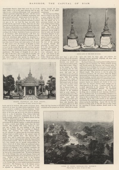 Bangkok, hovedstaden i Siam af English Photographer