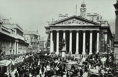 Bank Of England, Threadneedle Street, City of London, 1890 af English Photographer