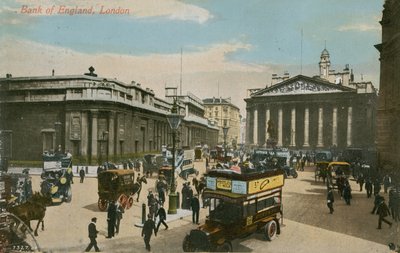 Bank of England, London. Postkort sendt i 1913. af English Photographer