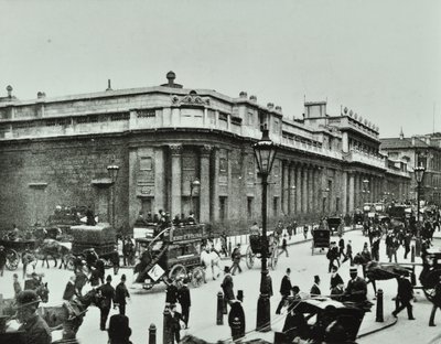 Bank of England, Threadneedle Street, City of London, 1890 af English Photographer