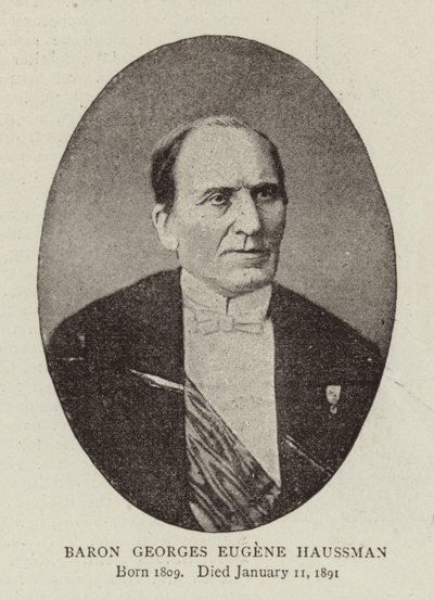 Baron Georges Eugene Haussmann af English Photographer
