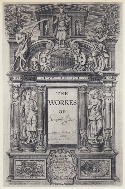 Ben Jonson, The Workers, Worked, WITH Stansby 1616 (s/h-foto) af English Photographer