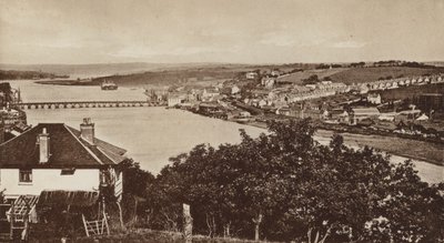 Bideford fra Upcott, Looking North (s/h-billede) af English Photographer