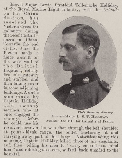 Brevet-Major L S T Halliday, tildelt VC for galanteri i Peking af English Photographer