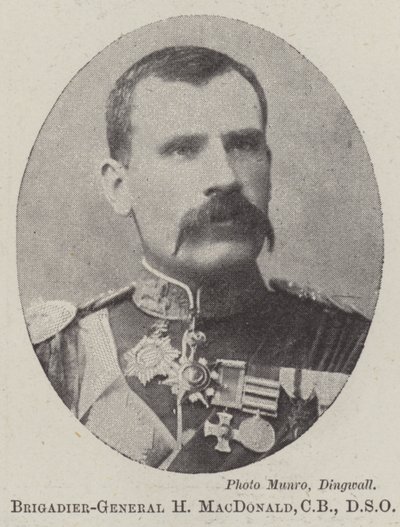 Brigadegeneral H MacDonald, CB, DSO af English Photographer