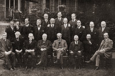 Storbritanniens første Labour-regering i 1924, fra The Story of Twenty Five Years, udgivet 1935 af English Photographer