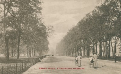 Broad Walk, Kensington Gardens af English Photographer