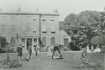 Broomwood House, Broomwood Road: baghøjde, London, 1890 af English Photographer