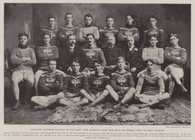 Canadiske Lacrosse-spillere i England, Toronto-holdet er nu på seks ugers besøg i dette land af English Photographer