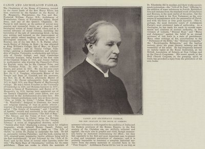 Kanon og ærkediakon Farrar, den nye kapellan til Underhuset af English Photographer