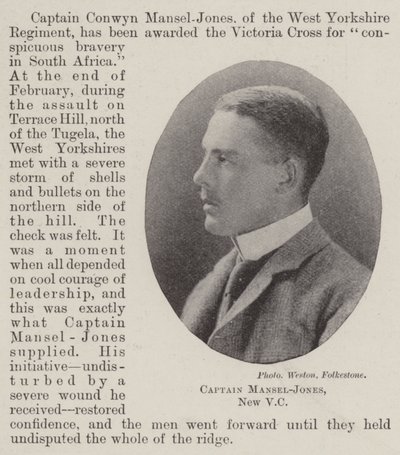 Kaptajn Mansel-Jones, New VC af English Photographer