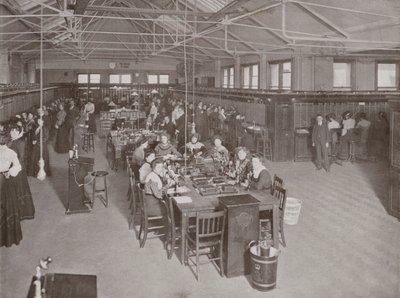 Central London Post Office Telefoncentral, Carter Lane, East Central af English Photographer