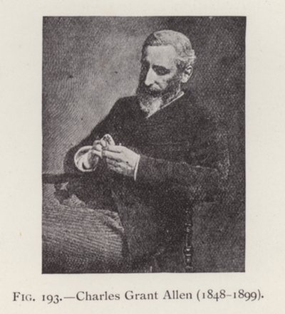Charles Grant Allen (1848-1899), portræt (s/h-foto) af English Photographer