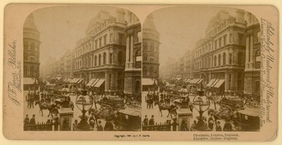 Cheapside, London; stereoskopisk billede af English Photographer
