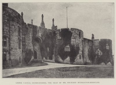 Chirk Castle, Denbighshire, sæde for hr. Richard Myddleton-Biddulph af English Photographer
