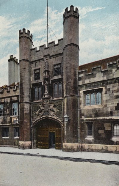 Christs College Gateway af English Photographer