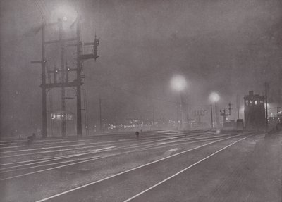 Clapham Junction om natten af English Photographer