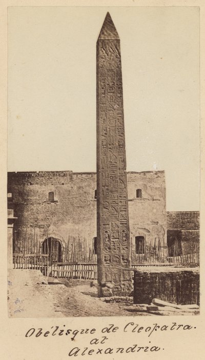 Kleopatras-nålen i Alexandria af English Photographer