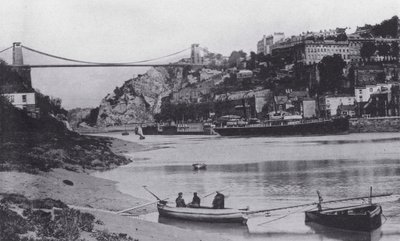 Clifton og Suspension Bridge (s/h foto) af English Photographer