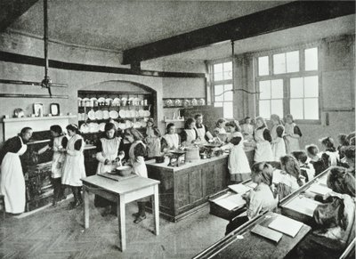 Kokkekursus, 1896 af English Photographer