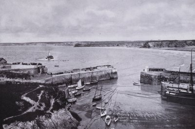 Cornwall: Newquay, the Harbour (s/h foto) af English Photographer