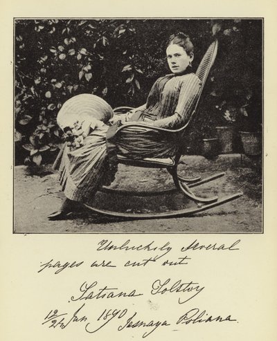 Grevinde Tatiana Tolstoi af English Photographer